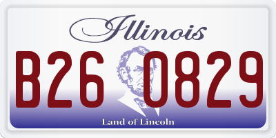IL license plate B260829