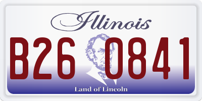 IL license plate B260841