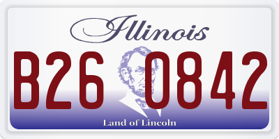 IL license plate B260842