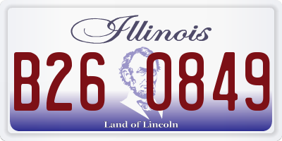 IL license plate B260849
