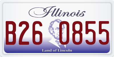 IL license plate B260855