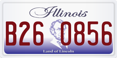 IL license plate B260856
