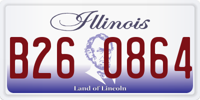 IL license plate B260864