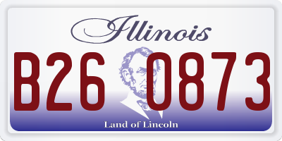 IL license plate B260873