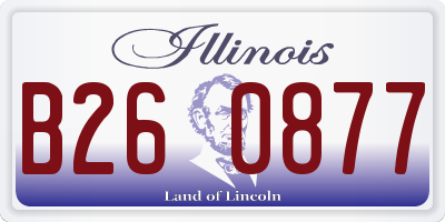 IL license plate B260877