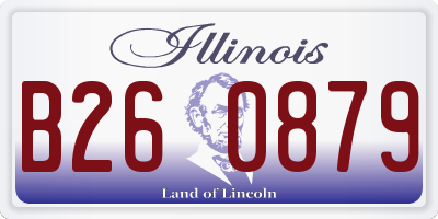 IL license plate B260879