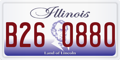 IL license plate B260880