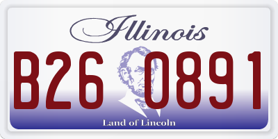 IL license plate B260891