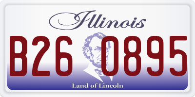 IL license plate B260895