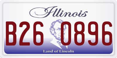 IL license plate B260896