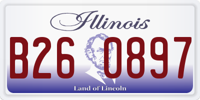 IL license plate B260897