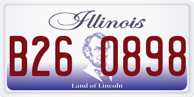 IL license plate B260898
