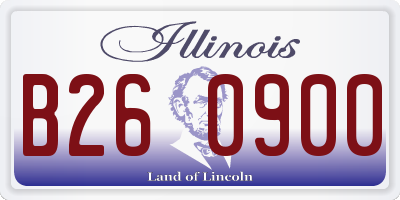IL license plate B260900