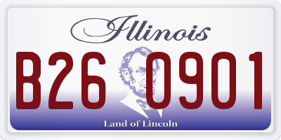 IL license plate B260901