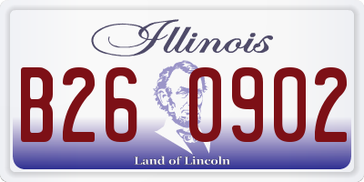 IL license plate B260902