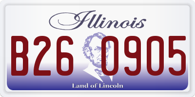IL license plate B260905