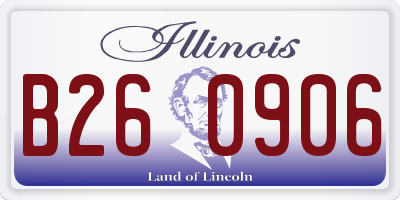 IL license plate B260906