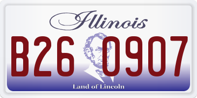 IL license plate B260907