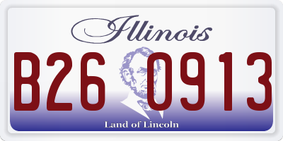 IL license plate B260913