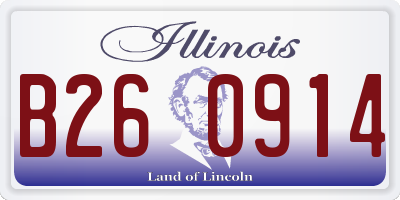 IL license plate B260914