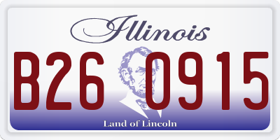 IL license plate B260915