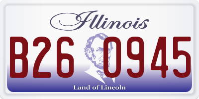 IL license plate B260945