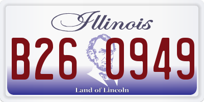 IL license plate B260949