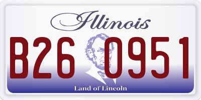 IL license plate B260951