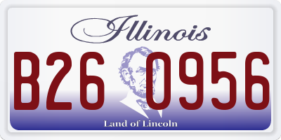 IL license plate B260956