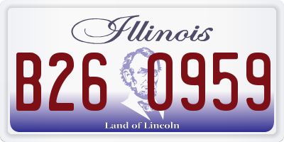 IL license plate B260959
