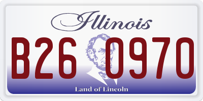 IL license plate B260970