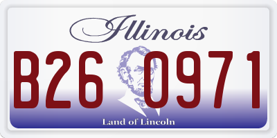 IL license plate B260971