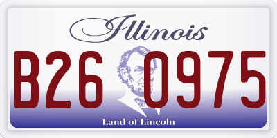 IL license plate B260975
