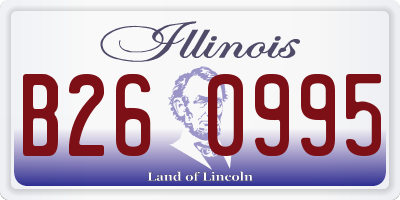 IL license plate B260995