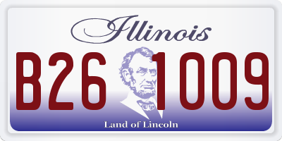 IL license plate B261009