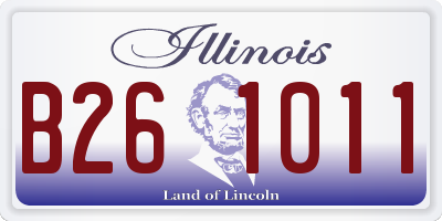 IL license plate B261011