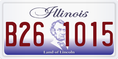 IL license plate B261015