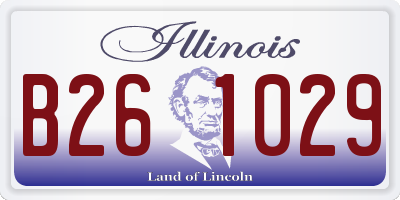 IL license plate B261029