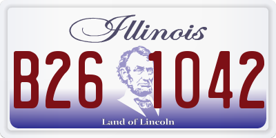 IL license plate B261042