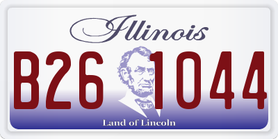 IL license plate B261044