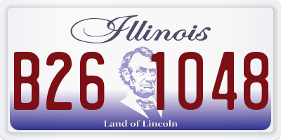 IL license plate B261048