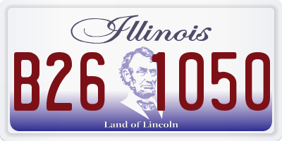 IL license plate B261050