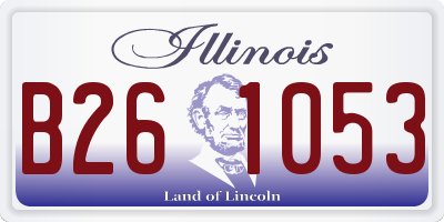 IL license plate B261053