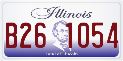IL license plate B261054