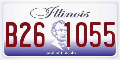 IL license plate B261055