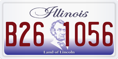 IL license plate B261056