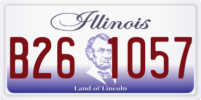 IL license plate B261057