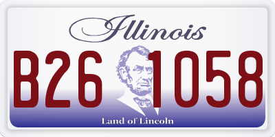 IL license plate B261058