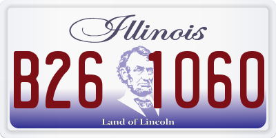 IL license plate B261060