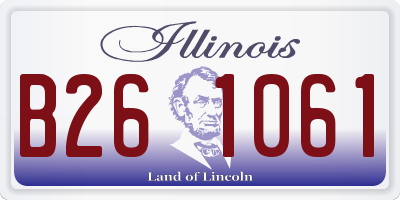 IL license plate B261061